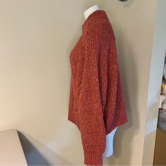 Universal Thread Reddish Orange Chunky Cable Knot Sweater- XL - Picture 4 of 13